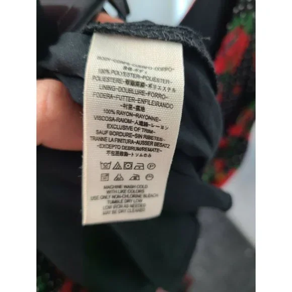 Free People Morning Light Poppy Mini Dress Size 12 - Picture 11 of 12